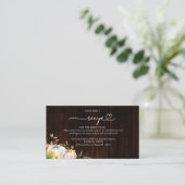 パンプキンサンフラワーブライダルシャワーレシピリクエスト エンクロージャーカード (スタンド正面)