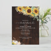 パンプキンサンフラワー秋ブライダルシャワー 招待状 (スタンド正面)