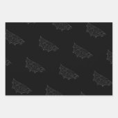 パンプキンシェフハロウィン不気味 – カルドロンデザイン ラッピングペーパーシート (正面2)