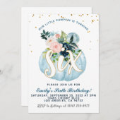 パンプキンシックス誕生日招待状 招待状 (正面/裏面)