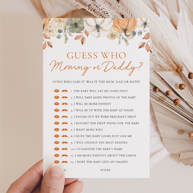 パンプキンシャワー誰がママかパパのゲーム (クリエイターアップロード済み)