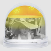 パンプキンシャンデリアお洒落写真スノーグローブ (裏面)