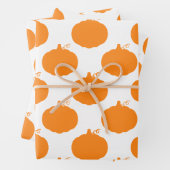 パンプキンシルエットパターン ラッピングペーパーシート (インサイチュ)