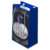 パンプキンシルバーガラスブルー秋グレエレガントー スモールペーパーバッグ (裏面アングル)