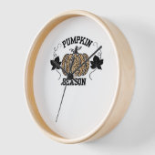 パンプキンシーズンチエプリントパンプキン秋デザイン 壁時計 (傾斜)