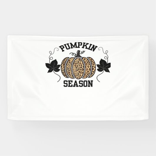 パンプキンシーズンチエプリントパンプキン秋デザイン 横断幕 (横)