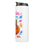 パンプキンシーズンヒョウ弓デザイン – かわいい秋エスト タンブラー (回転右)