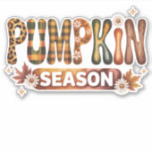 パンプキンシーズン秋ボホ シール (正面)