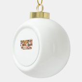 パンプキンシーズン秋ボホ セラミックボールオーナメント (右)