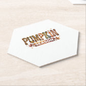 パンプキンシーズン秋ボホ ペーパーコースター (アングル)