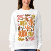 パンプキンシーズン秋感謝祭の秋 スウェットシャツ (正面)