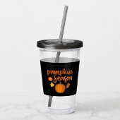 パンプキンシーズン秋 アクリルタンブラー (裏面)