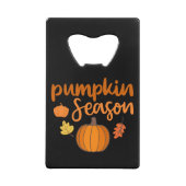 パンプキンシーズン秋 クレジットカード栓抜き (裏面)