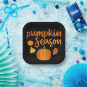 パンプキンシーズン秋 ペーパープレート (パーティー)