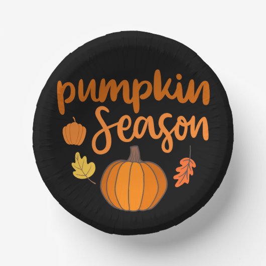 パンプキンシーズン秋 ペーパーボウル (正面)