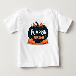 パンプキンシーズン、感謝祭の日 ベビーTシャツ