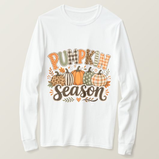 パンプキンシーズン Tシャツ (デザイン正面)