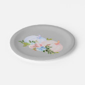 パンプキンジェンダーがピンクブルーの秋を明らかにする ペーパープレート (アングル)