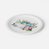 パンプキンジェンダーがピンクブルーパンプキンを明らかにする ペーパープレート (アングル)