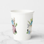 パンプキンジェンダーがピンクブルーパンプキンを明らかにする 紙コップ (右)