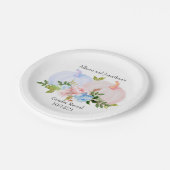 パンプキンジェンダーがピンクブルー秋を明らかにカスタムする ペーパープレート (アングル)