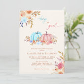 パンプキンジェンダーがブルーピンクを明らかにする 招待状 (スタンド正面)