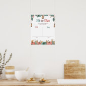 パンプキンジェンダーが投票看板ポスターを明らかにする ポスター (キッチン)