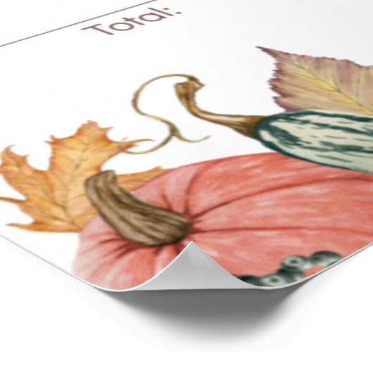 パンプキンジェンダーが投票看板ポスターを明らかにする ポスター (角)