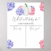 パンプキンジェンダーが男の子または女の子のグラフを表示 ポスター (正面)