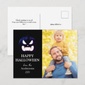パンプキンジャックオランタンハロウィンファミリーワンフォト シーズンポストカード (正面/裏面)
