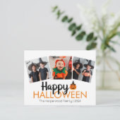 パンプキンジャック – o – ランタンハロウィンファミリー3写真 シーズンポストカード (スタンド正面)