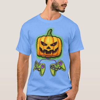 パンプキンジャック – O – ランタンビデオゲームコントローラHallo Tシャツ