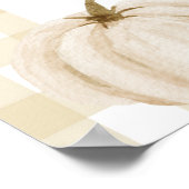 パンプキンジンガム赤ちゃんシャワーへようこそ ポスター (角)