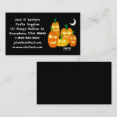 パンプキンスおもしろいハロウィーンコスチュームショップ 名刺 (正面/裏面)