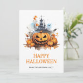 パンプキンスこうもり幽霊のよく出るマンションハッピーハローウィン シーズンカード (スタンド正面)