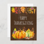 パンプキンスと紅葉を収穫縁ど シーズンカード (正面/裏面)