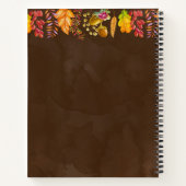パンプキンスと紅葉を収穫縁ど ノートブック (裏面)