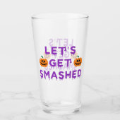 パンプキンスのパープルを叩いてみよう タンブラーグラス (正面)