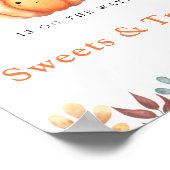 パンプキンスイーツとベビーシャワーを扱う ポスター (角)