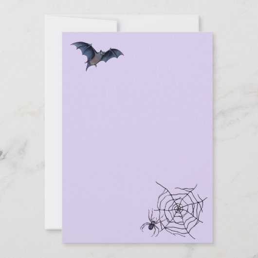 パンプキンスイーツウィッチブロムハローウィンパーティ 招待状 (裏面)