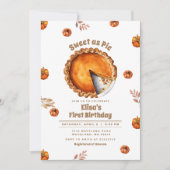 パンプキンスウィートアスパイパーティー誕生日招待 招待状 (正面)