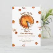 パンプキンスウィートアスパイパーティー誕生日招待 招待状 (スタンド正面)