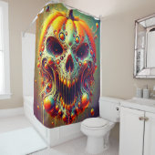パンプキンスカル シャワーカーテン (インサイチュ)