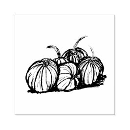 パンプキンスチルライフ、オリジナルスケッチ ラバースタンプ