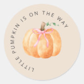 パンプキンステッカー ラウンドシール (正面)