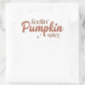 パンプキンスパイシー感 楕円形シール (バッグ)