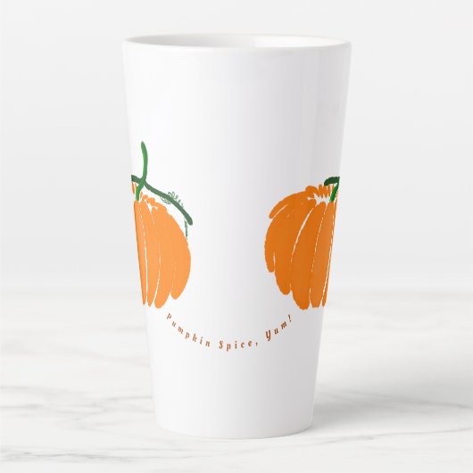 パンプキンスパイスだ！ カフェラテマグ (正面)