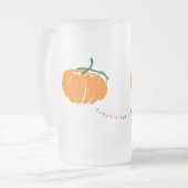 パンプキンスパイスだ！ フロストグラスビールジョッキ (正面左)