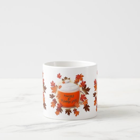 パンプキンスパイスで動く エスプレッソカップ (正面)