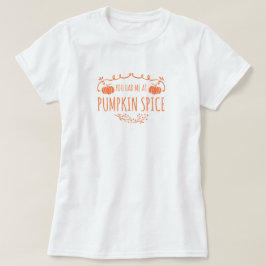 パンプキンスパイスで恋に落ちたTシャツ Tシャツ